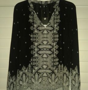 Lucky Brand Peasant Blouse, Size S